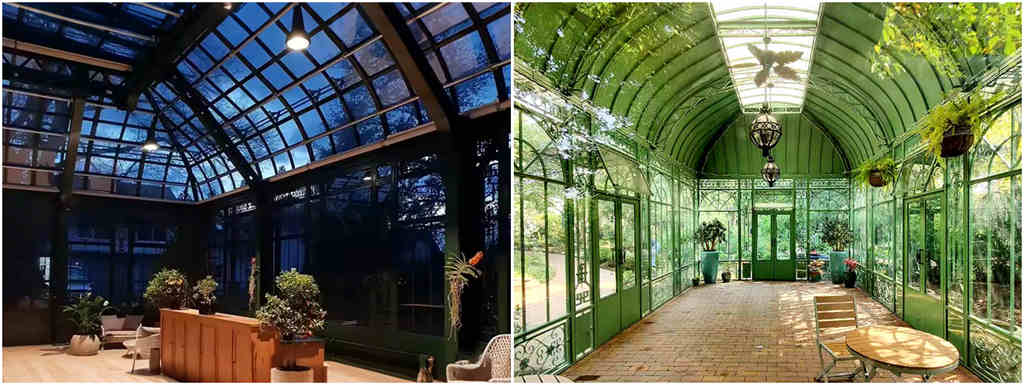 Victorian Greenhouse, Victorian greenhouse architectural features, Curved roof design